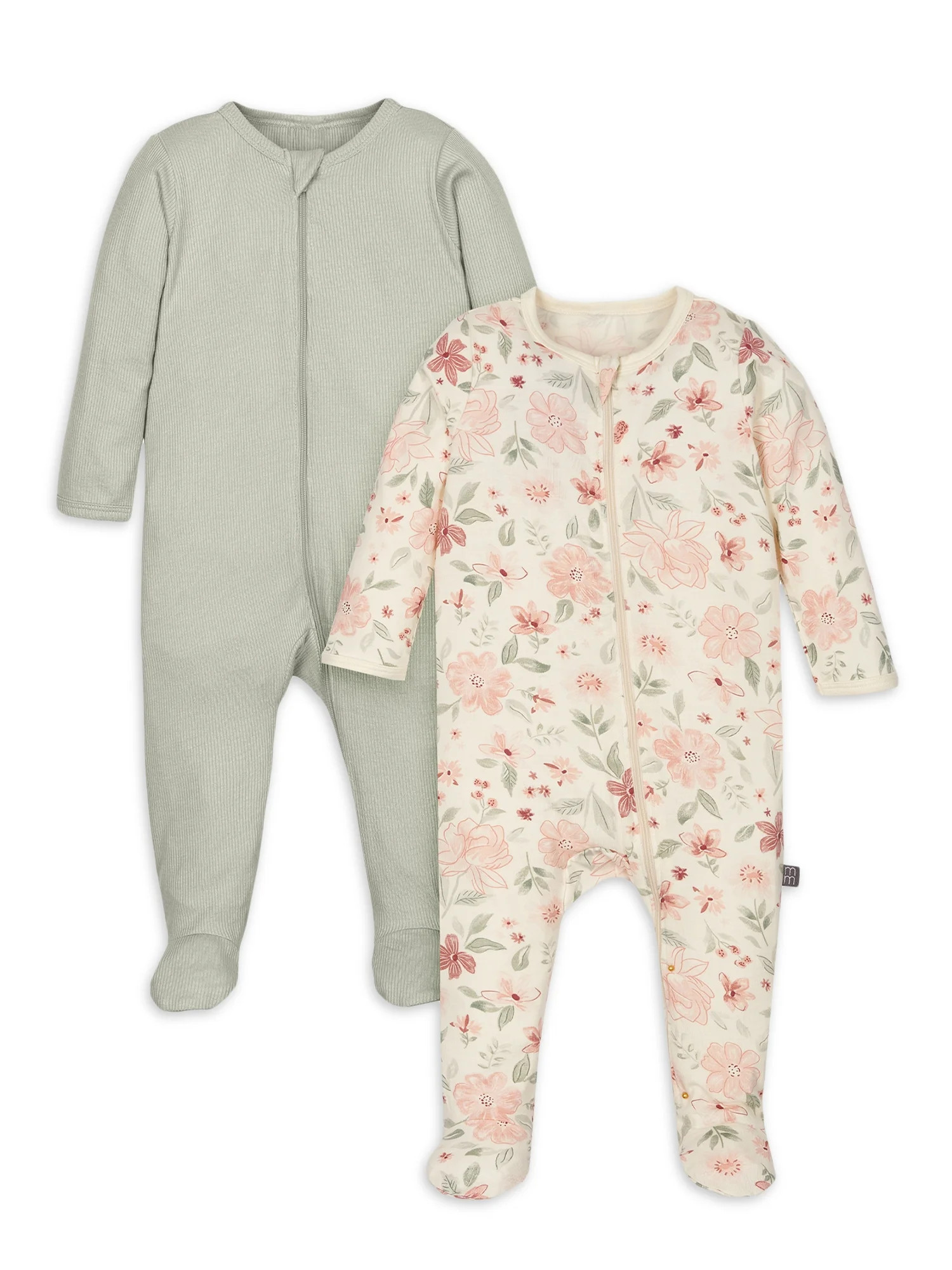Modern Moments by Gerber Baby Unisex Super Soft Sleep 'N Plays, 2-Pack, Sizes Newborn - 6/9 Month... | Walmart (US)