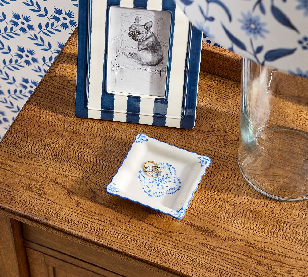 Mark D. Sikes Clementine Floral Catchall | Pottery Barn (US)