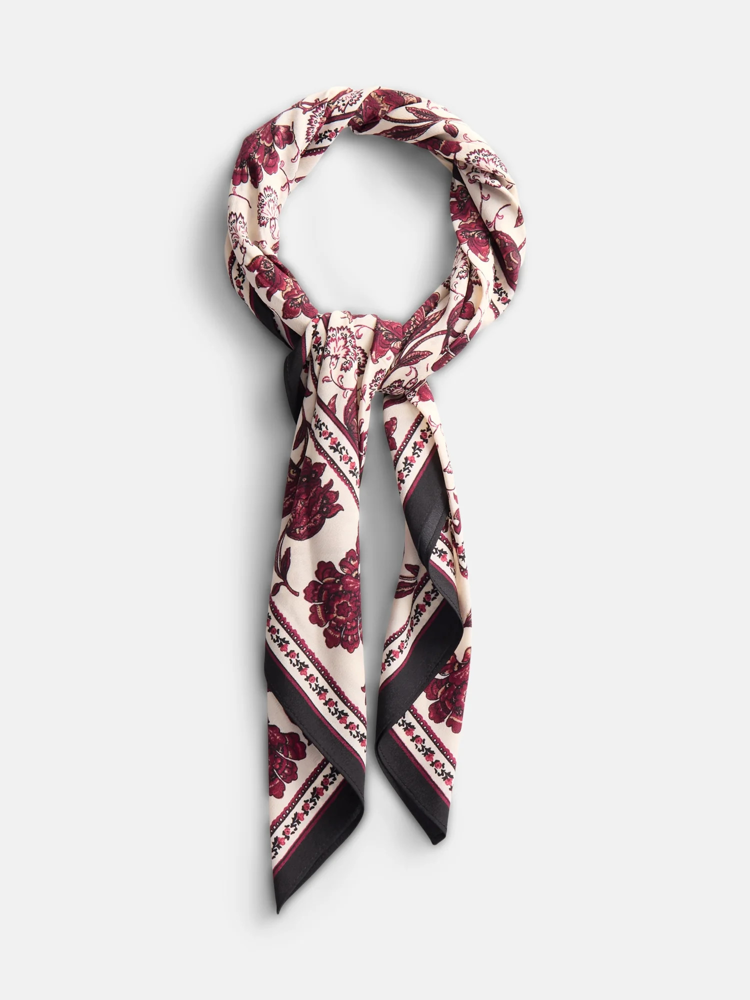 Scenario Women's Printed Square Scarf, Beige | Walmart (US)
