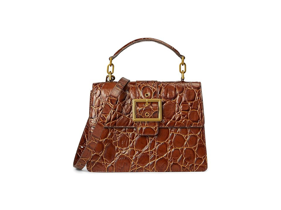 Brahmin Small Hallie Satchel Women's Handbags Sparkling Cider, Leather | Zappos