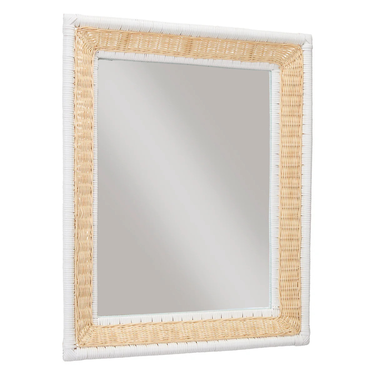 Colored Edge Rattan Mirror | Amanda Lindroth