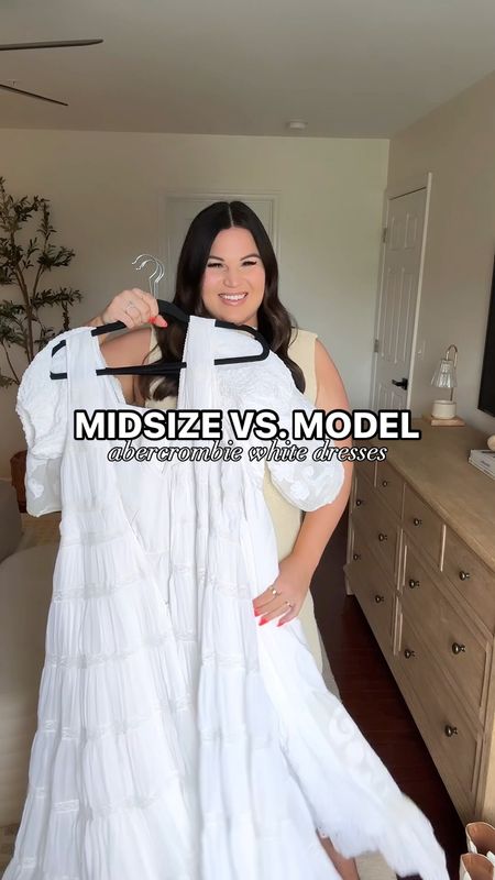 Midsize vs. model: white dresses for the brides 👰🏻‍♀️ from Abercrombie! All dresses are on sale this weekend too! Use code SUITEAF for an extra 15% off 

Wearing a size large in all. Need to size up in the middle dress, really snug in bust 

Bridal dresses, dresses for brides, white dresses, abercrombie dresses, midsize 


#LTKWedding #LTKSaleAlert #LTKMidsize