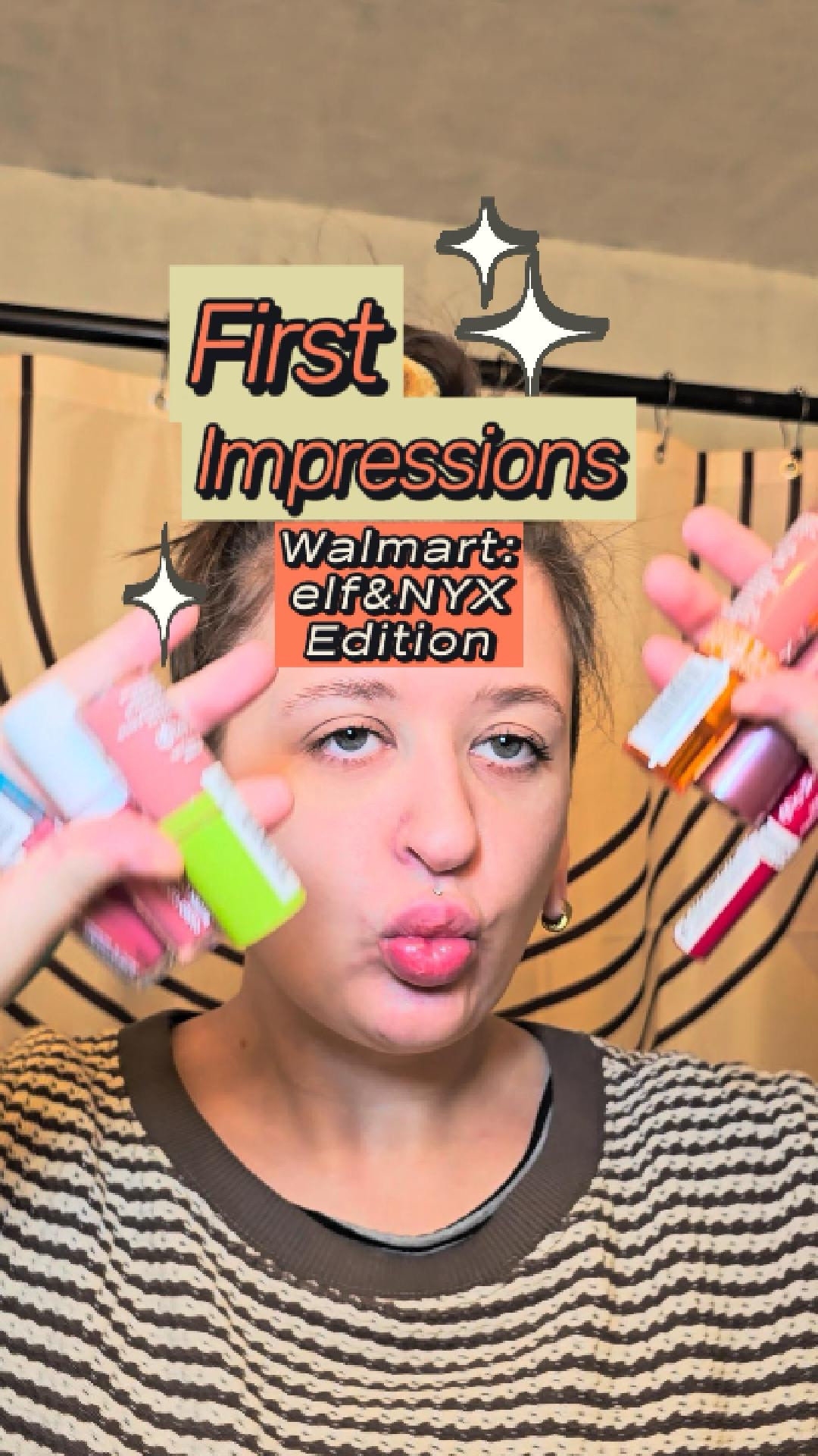 Elf and NYX first impressions! Keep? 
#firstimpressions
#nyxcosmetics
#elfcosmetics
#walmartbeauty
#budgetbeauty
#nyxduckplump
#nyxfatoil
