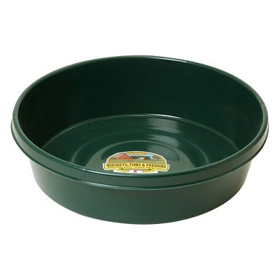 Little Giant 3 Gal Durable Plastic Flat Farm Livestock Feed Utility Pan, Green | Target
