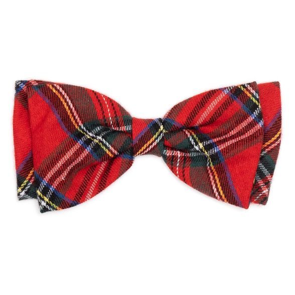 The Worthy Dog Plaid Bow Tie Adjustable Collar Attachment Accessory | Target