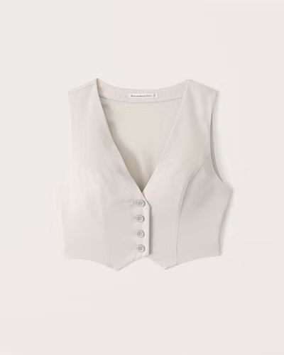 Cropped Vest Set Top | Abercrombie & Fitch (US)