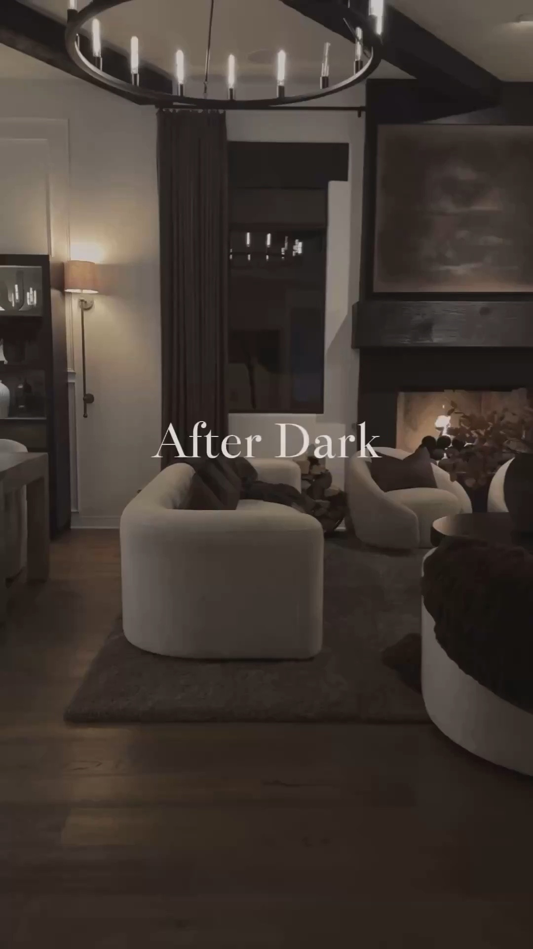 My favorite time of day; when the lights dim and the mood sets in 🤎 There’s just something about that after-dark glow that makes everything feel calm, cozy, and perfectly styled.

#moodyhomedecor #interiordesign #livingroominspo



#summerthompsonstyles


#LTKdayinmylife #LTKU #LTKHome