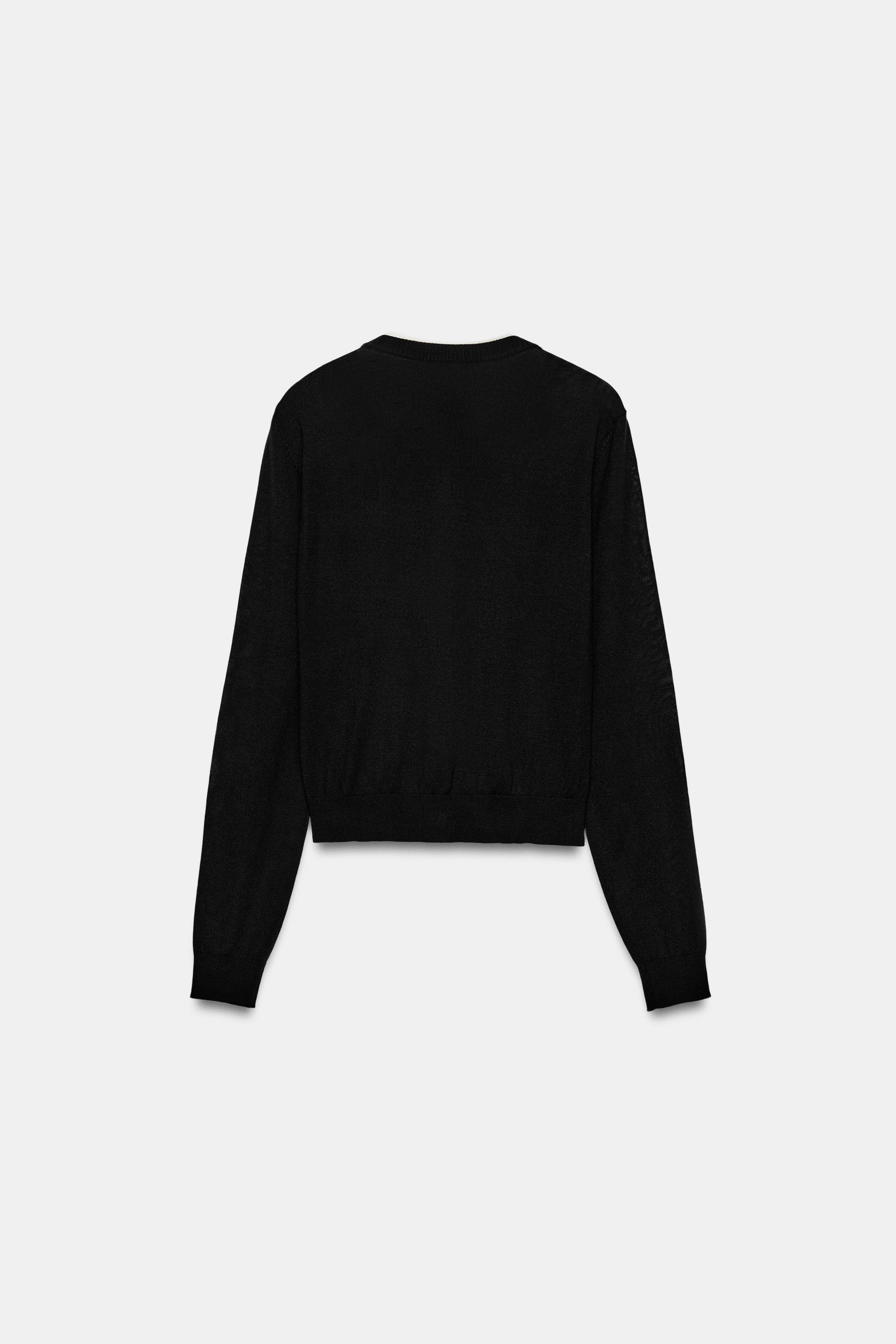 DOUBLE-LAYER KNIT JACKET | Zara UK