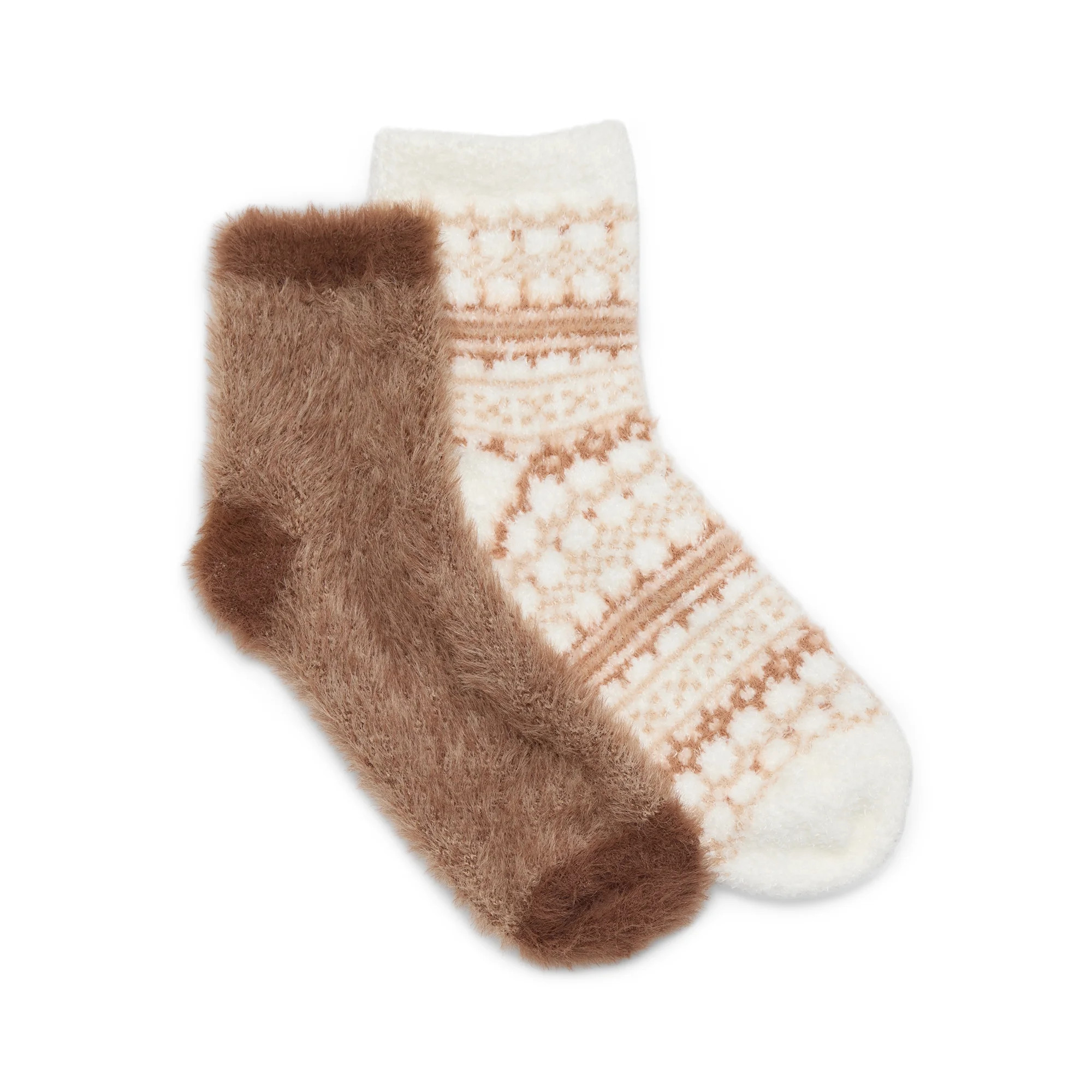 No Boundaries Cozy Socks, 2-Pack, Women's, Sizes 4-10 | Walmart (US)