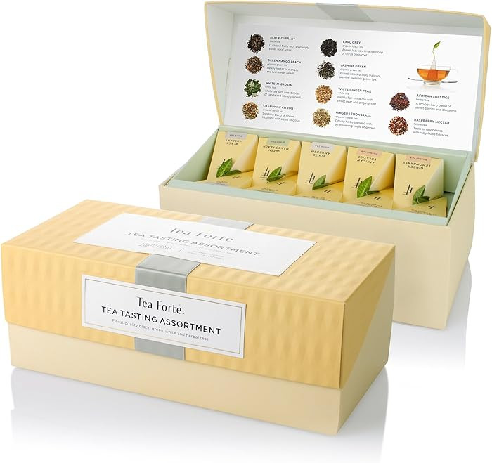 Tea Forte Premium Presentation Box Gift Set Sampler, 20 Count, Assorted Blends Individually Wrapp... | Amazon (US)