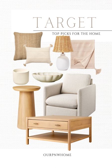 Latest top picks for the home at Target 🎯 

Neutral home, spring home, Target home, neutral accent chair, armchair, cozy home, table lamp, blush blanket, throw blanket, scalloped trinket dish, small bowl, pedestal end table, wood accent table, side table, square coffee table, neutral throw pillows, outdoor throw pillows, lumbar pillow, wood furniture, citronella candle

#LTKSeasonal #LTKStyleTip #LTKHome