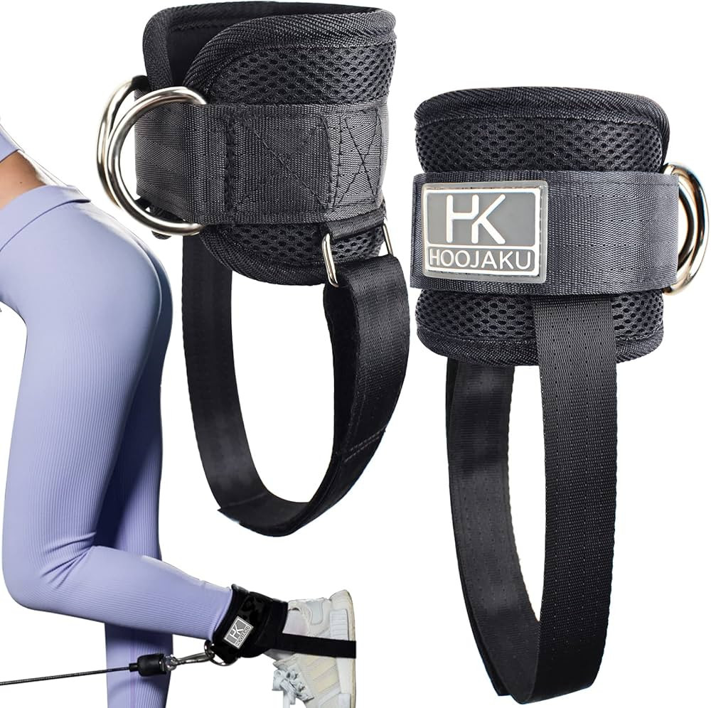 Ankle Straps Cable Machine Attachment for Gym and Resistance Bands, Ankle Cuffs for Booty and Leg... | Amazon (US)