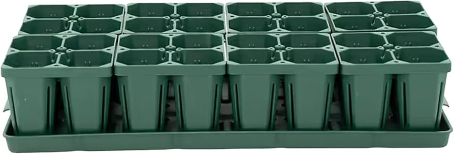 Vego garden Seedling Suite Products, 8 Pack Jumbo Seedling Trays with 10" x 20" Bottom Watering T... | Amazon (US)