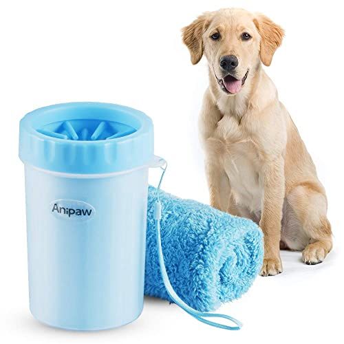 Dog Paw Cleaner, Anipaw 2-in-1 Silicone Dog Paw Washer Cup with Towel, Portable Pet Cleaning Brush F | Amazon (US)