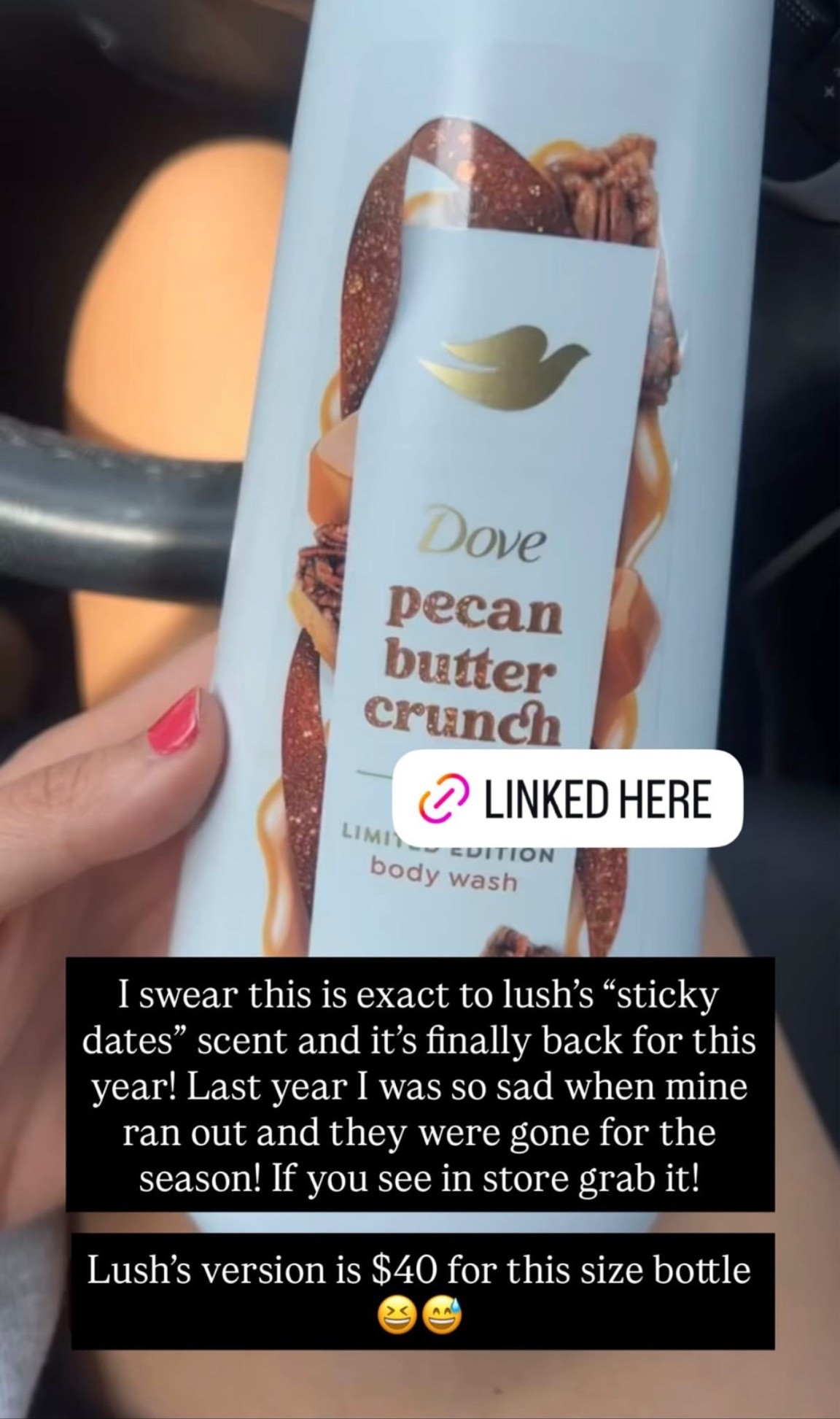 Lush sticky dates for less (way less!!) #fallscents #seasonal #seasonalfinds #halloween #stickydates

#LTKSeasonal #LTKselfcare #LTKmomlife