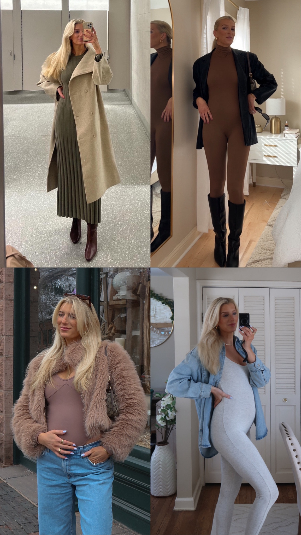 Fall pregnancy bump friendly outfits 
Code SAVVYBLONDEE20 on bumpsuit 

#LTKSeasonal #LTKBump #LTKWorkwear