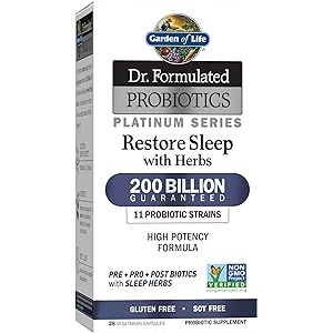 Garden of Life Dr. Formulated Probiotics Platinum Series Restore Immune with Zinc and Vitamin D - 20 | Amazon (US)