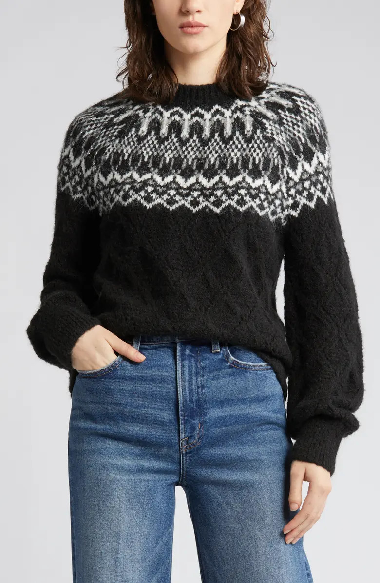 Wit & Wisdom Fair Isle Pointelle Sweater | Nordstromrack | Nordstrom Rack