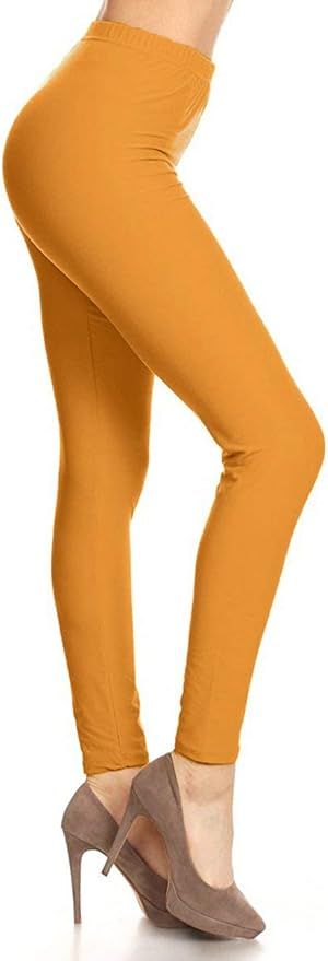 Leggings Depot High Waisted Leggings -Soft & Slim - Solid Colors & 1000+ Prints | Amazon (US)