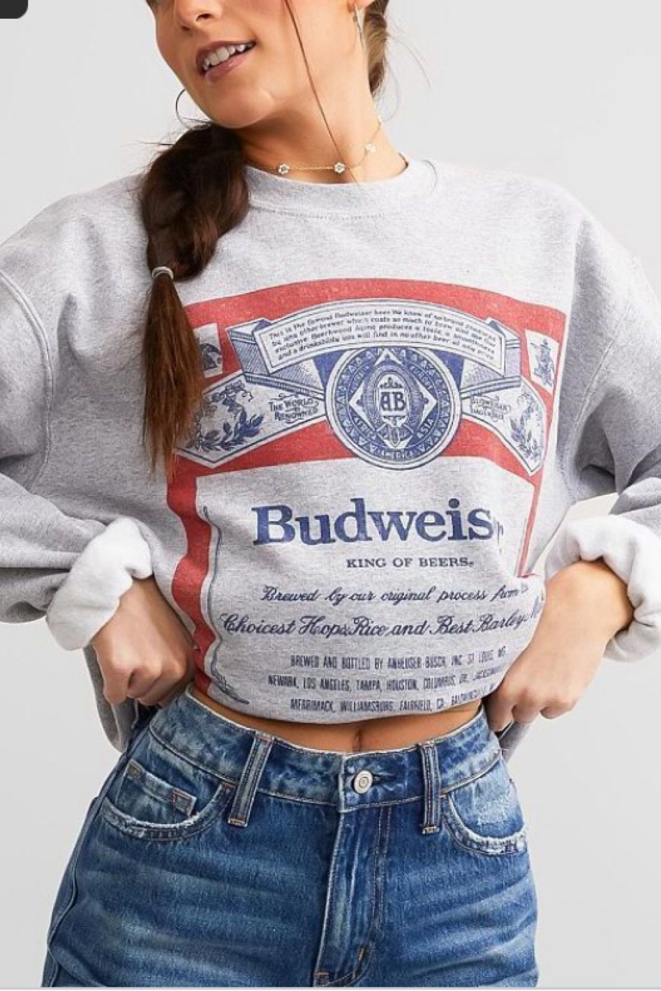 Budweiser crewneck from buckle so cute and trendy! Western.

#LTKFind #LTKSeasonal #LTKGiftGuide