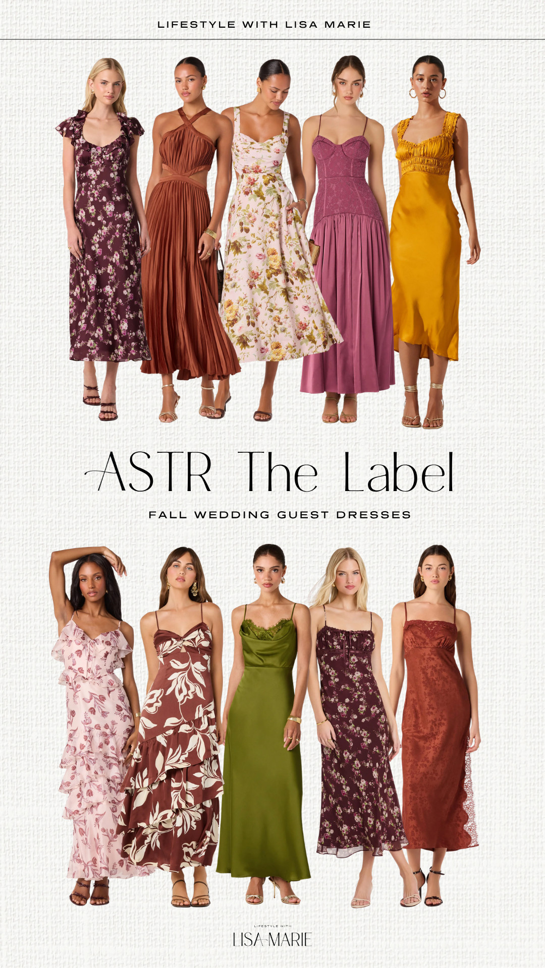 ASTR the Label fall wedding guest dresses in floral prints and autumn colors! Yellow, pink, green and brown dressy dresses. Midi and maxi dresses for events. Cocktail dresses. Baby shower dresses for fall. Flowy maxi dresses. Ruffled dresses.

#LTKootd #LTKPetite #LTKWedding