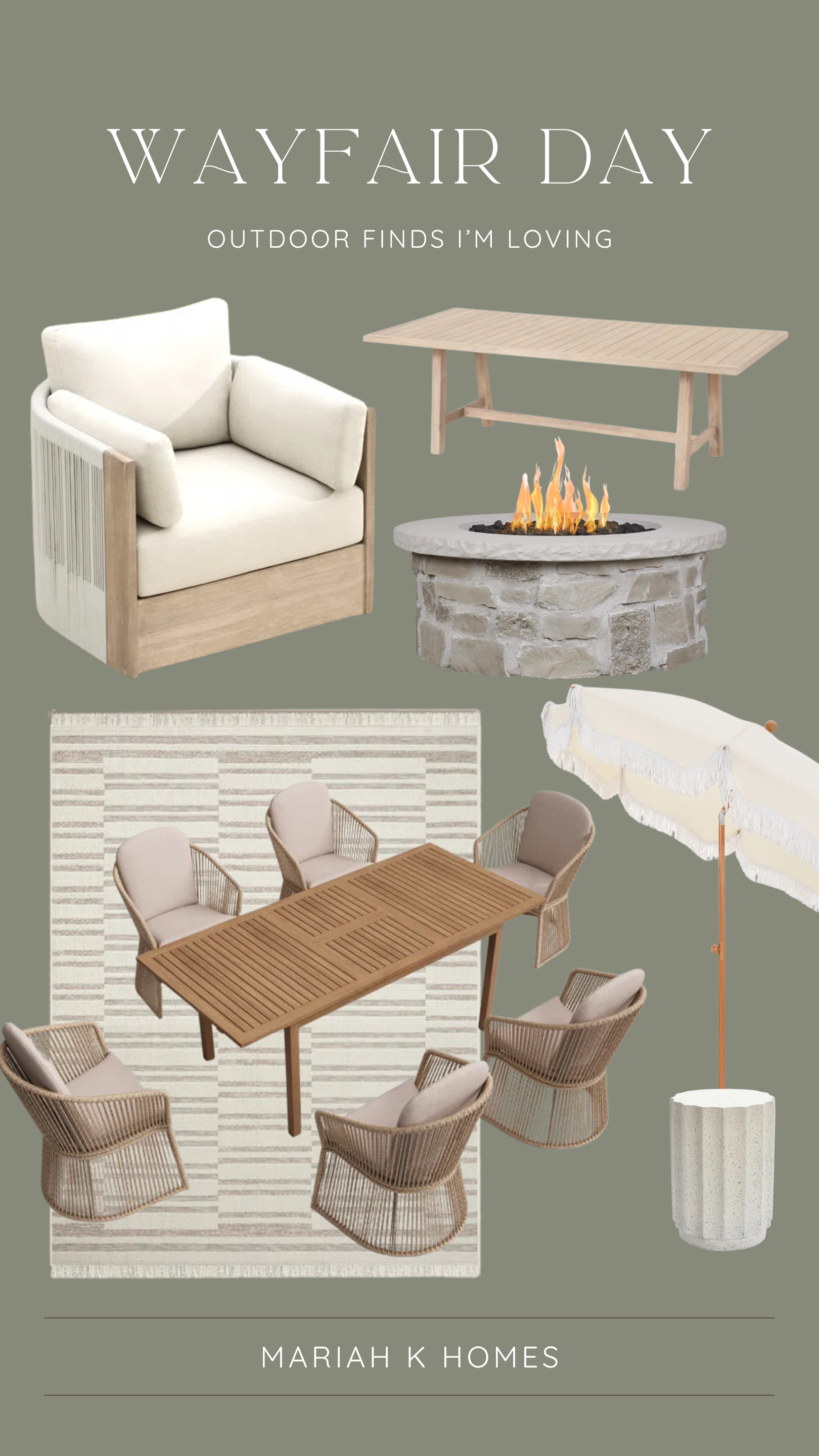 Your patio deserves a refresh. 🌿Wayfair is one of my favorite places to shop for outdoor furniture. Think stylish dining sets, cozy seating, planters, and decor to create the perfect outdoor space. 

 #wayfairday #wayfairhome #wayfairoutdoor #mariahkoehle #mariahkhomes #socialagentcircle #expluxury #exprealty #LTKHome #LTKSaleAlert