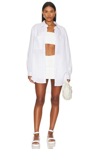 SNDYS Bello Shirt in White from Revolve.com | Revolve Clothing (Global)