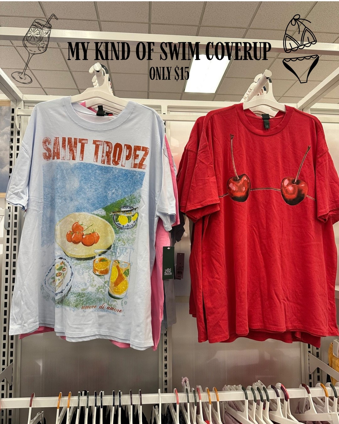 I loved a good oversized graphic tee as my summer coverup! 

#LTKStyleTip #LTKSwim #LTKSummerEdit