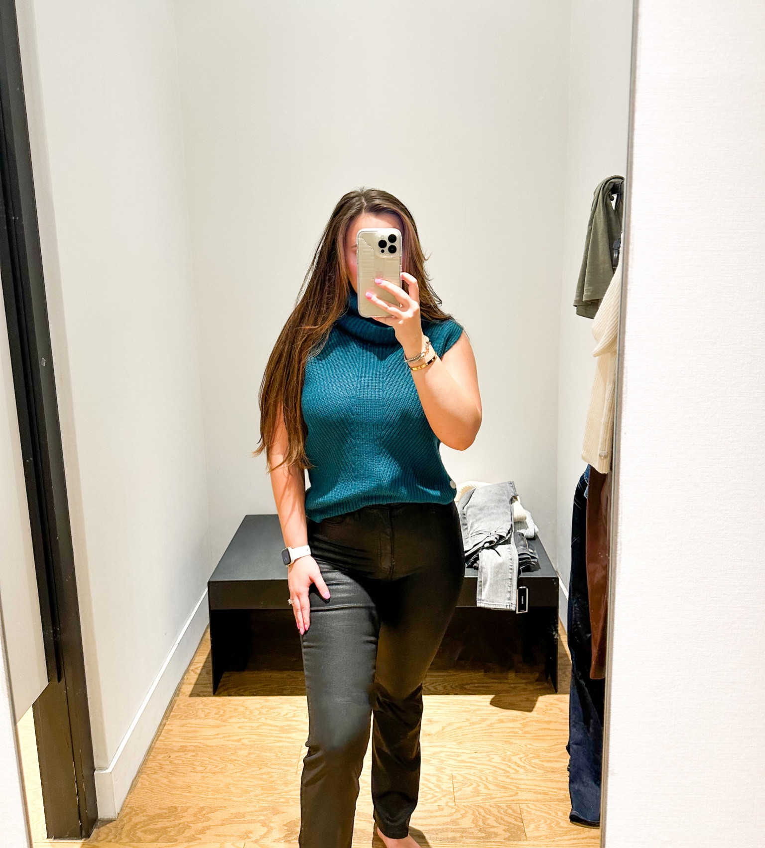 Express outfit, faux leather pants, sweater, fall outfits. 

#LTKSeasonal #LTKstyletip #LTKsalealert
