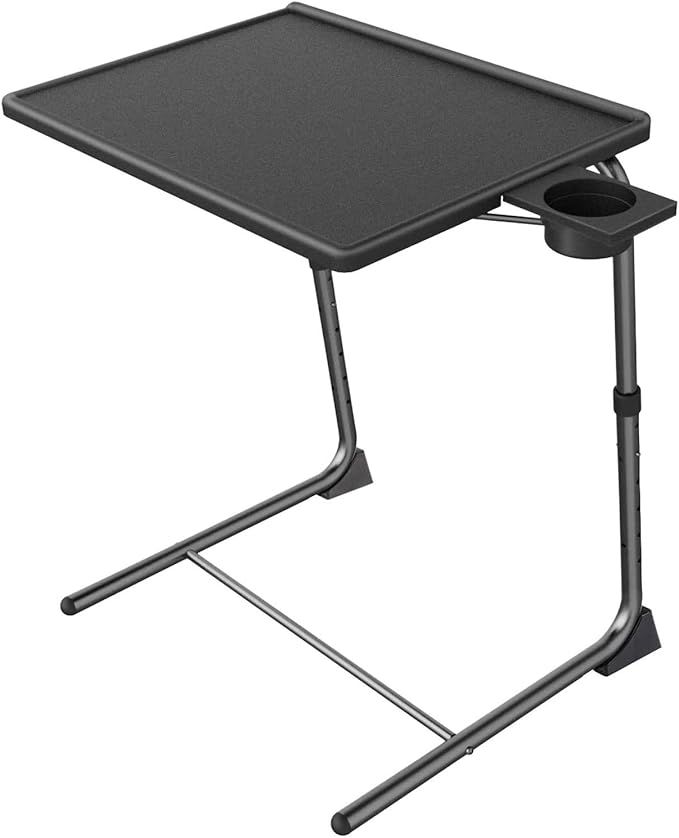 Adjustable TV Tray Table - TV Dinner Tray on Bed & Sofa, Comfortable Folding Table with 6 Height ... | Amazon (US)