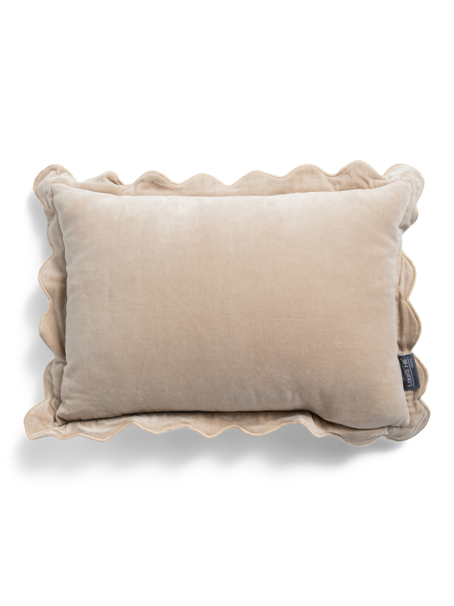 14x20 Velvet Scalloped Lumbar Pillow | Home | Marshalls | Marshalls