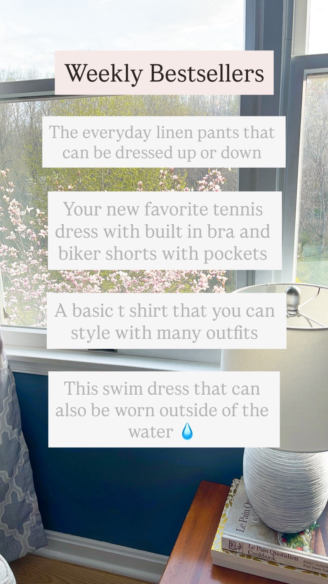 What you’re loving this week! I wear a size 27 regular in the linen pants, a small in the tennis / athletic dress and a size medium (6-10) regular in the swim dress  

#LTKSwim #LTKootd #LTKOver40