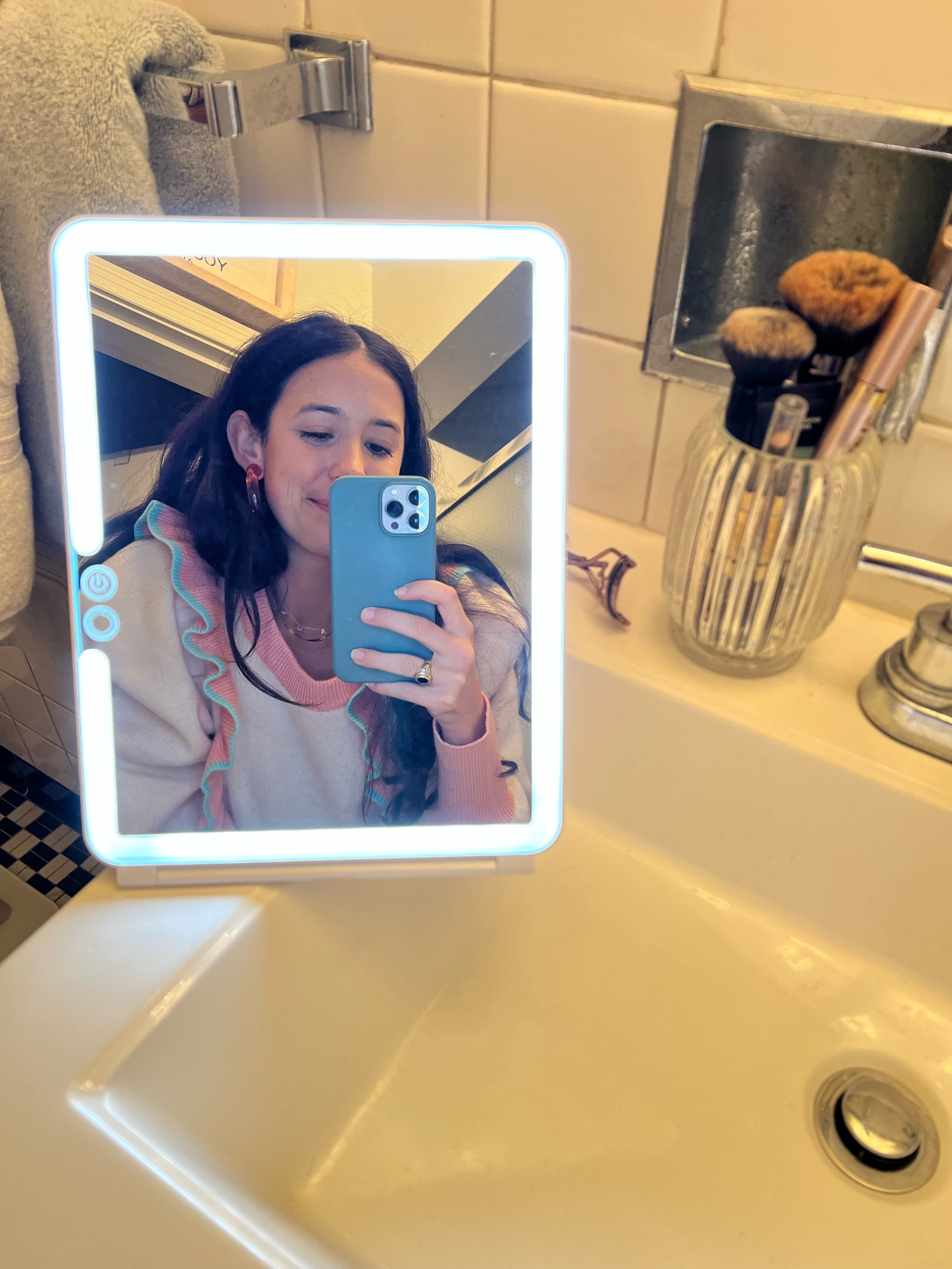 The mirror of all mirrors!! Travel with it, use it at home, take it with you wherever you go! This mirror is absolutely amazing and doesn’t need batteries. When it dies you just charge it. I love this mirror so much

#LTKGiftGuide #LTKbeauty #LTKSeasonal