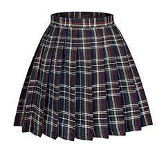 Seazoon Women's High Waist Pleated Cosplay Cheer Skirt Mini School Tennis Skirts Thanksgiving Day... | Amazon (US)
