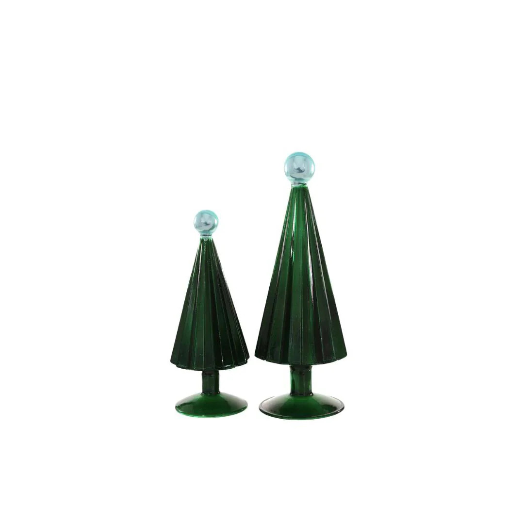 Small Pleated Juniper / Sky Tree Set | Pink Antlers