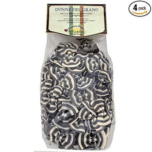 Italian Donne Del Grano Organic Zebra Bowties (Farfallini Magia Bianca) Colored Pasta, 8.8 Ounces... | Amazon (US)