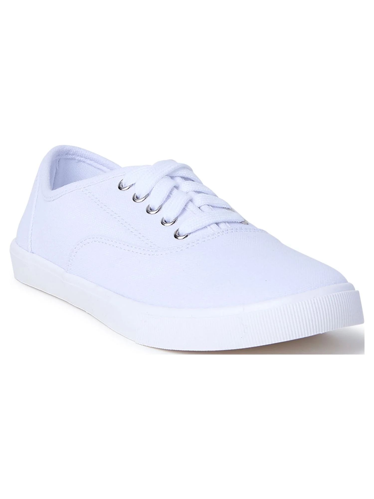 Time and Tru Women's Casual Lace up Sneakers - Wide Width Available - Walmart.com | Walmart (US)