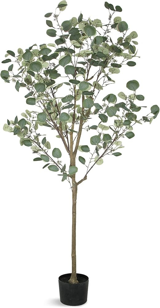 OLIGANE 6FT Artificial Fake Trees,Tall Fake Plants Faux Tree for Home Decor Indoor Outdoors Green | Amazon (US)
