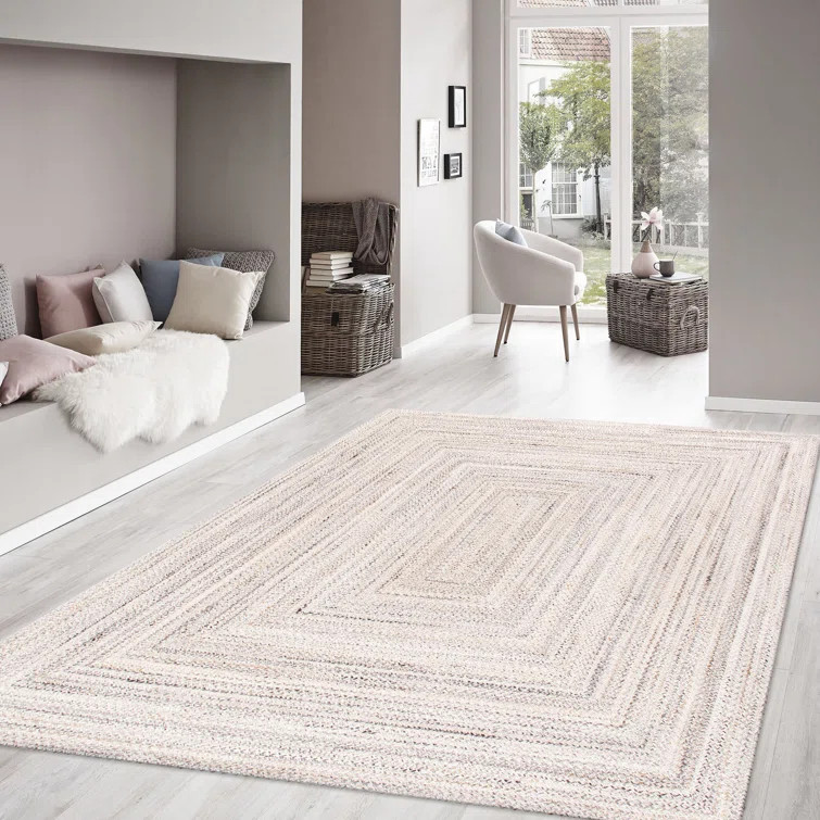 Lagos Handmade Braided Ivory Area Rug | Wayfair North America