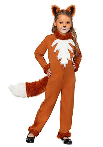 Girl's Sly Fox Costume Fox Costume Outfit for Kids - S BNDL | Amazon (US)