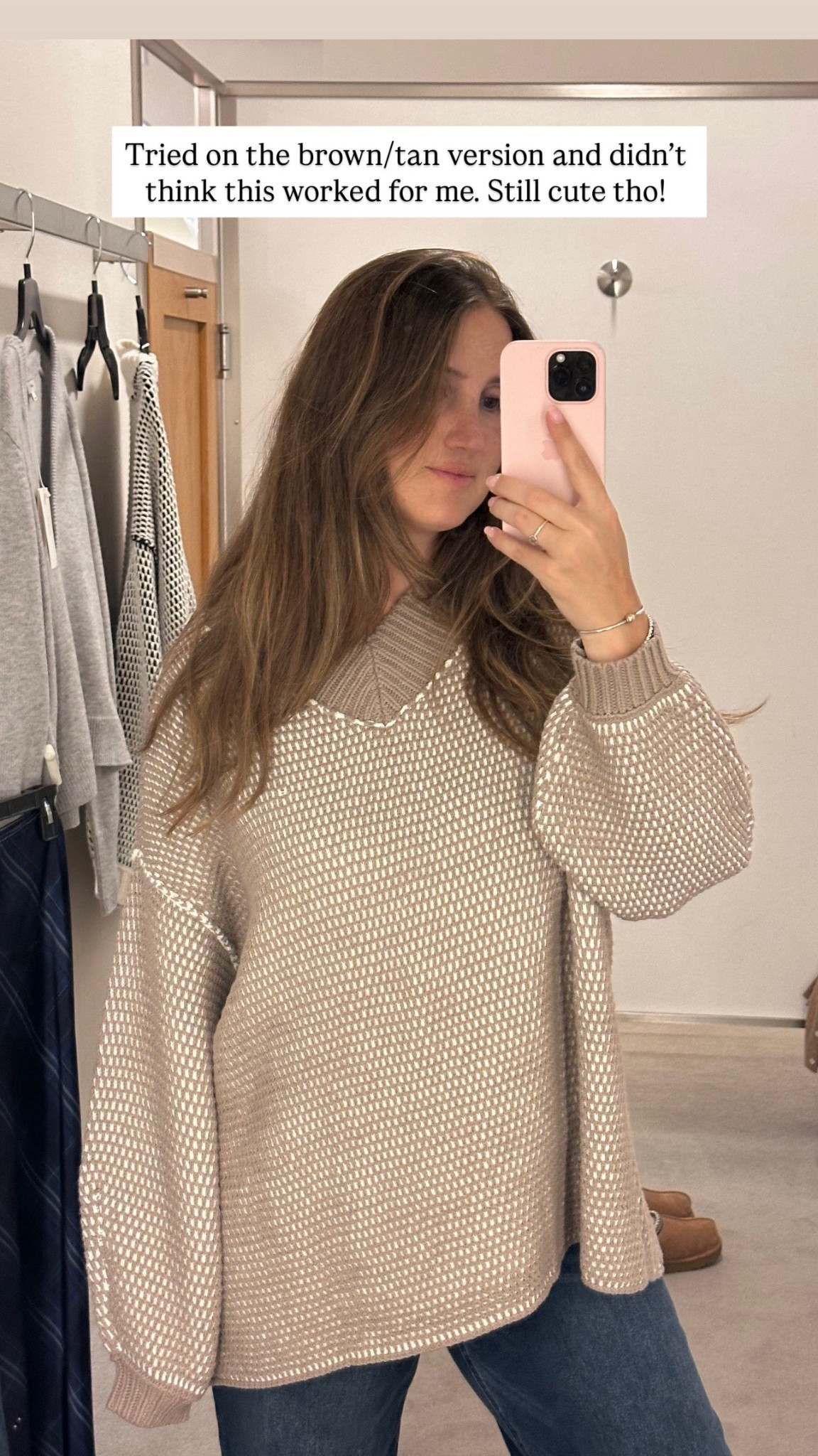 Tan version of the Free People sweater from Nordstrom Anniversary sale!

#LTKStyleTip #LTKU #LTKSeasonal