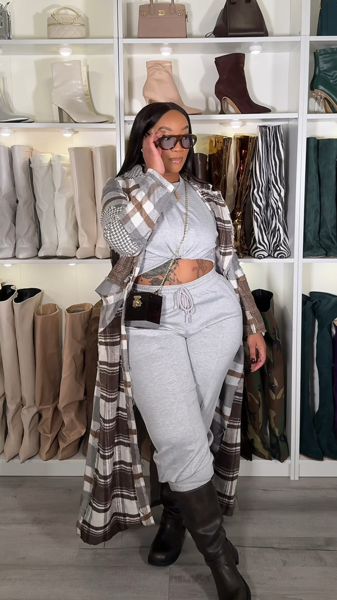 
Hey Beauties 🩷

Since I was a little late to the party, we’ll be doing “two a days” for a little while so I can share looks that can still make it in time for the holidays 🥂✨

I love this set that I grabbed from Walmart like I was a blanket in this material 🤭😍😂

I’m wearing the barrel pants in a size large, the gray top is a medium and the black one is a small. It’s a super soft yet thick scuba knit and I’m hoping they make leggings in the Spring 😌🤭 


#LTKHoliday #LTKFindsUnder50 #LTKgrwm