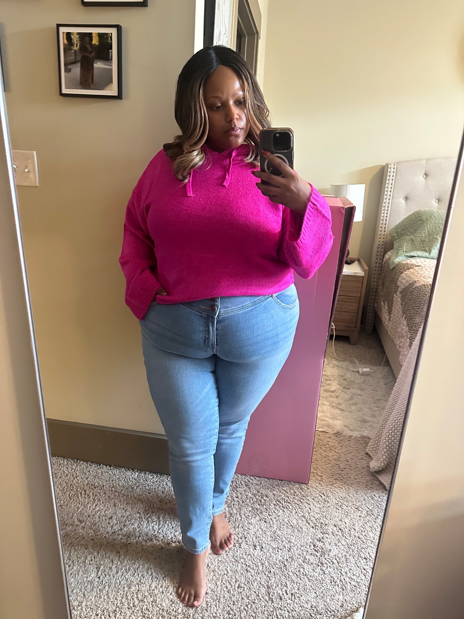 A cozy pink look for the season! 

#LTKPlusSize #LTKMidsize #LTKgrwm