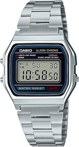 Casio Men's A158WA-1DF Stainless Steel Digital Watch | Amazon (US)