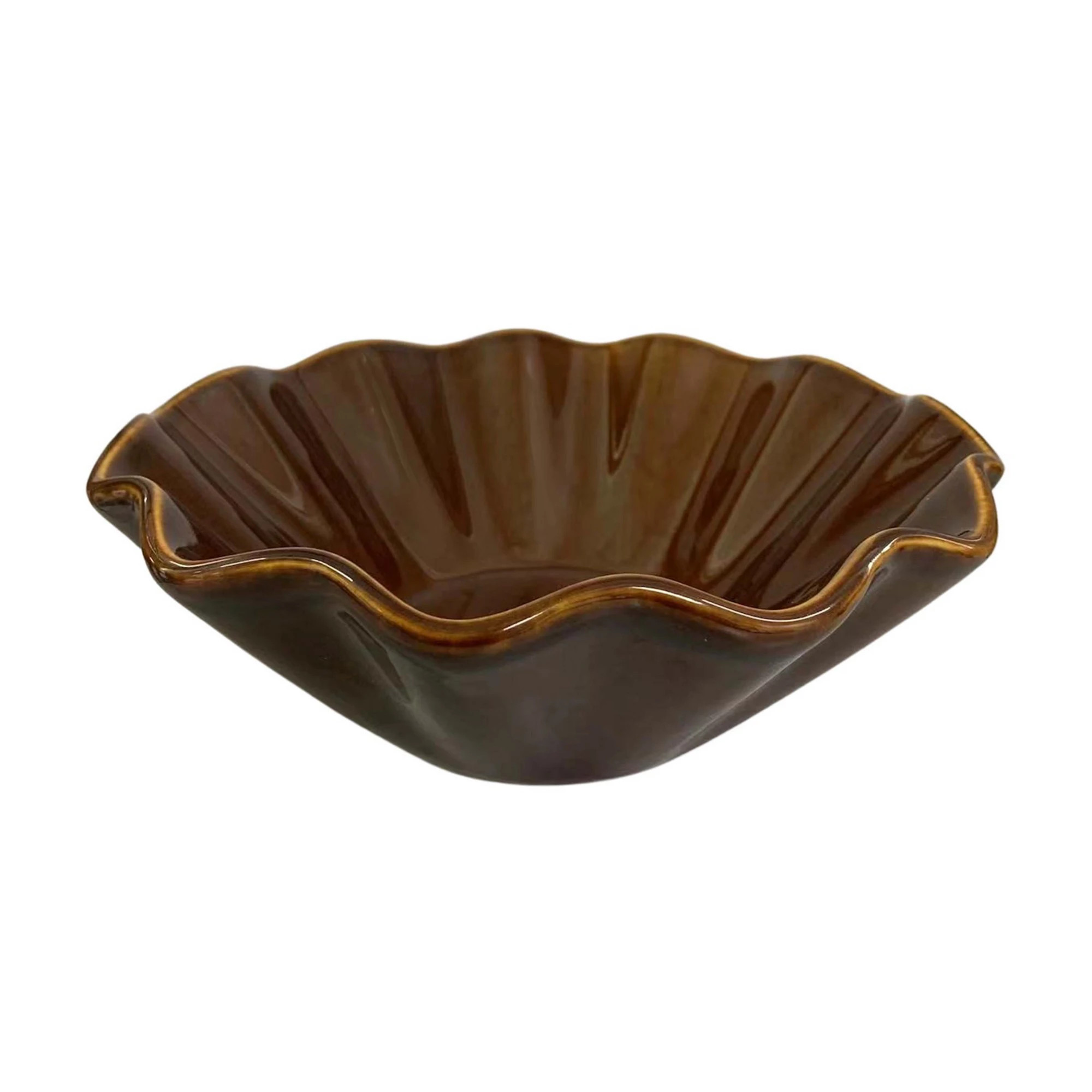 Everyday Decor Ruffle Glazed Ceramic Bowl | Kohl's