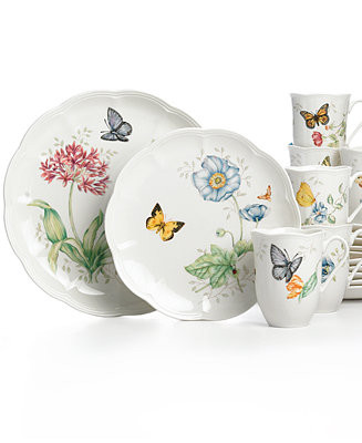 Butterfly Meadow 18 Pc. Dinnerware Set, Service for 6 | Macy's