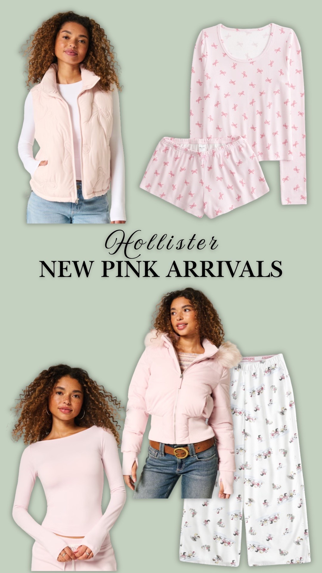 New pink arrivals at Hollister for the fall and winter seasons!! 

#LTKootd #LTKHoliday #LTKCyberWeek