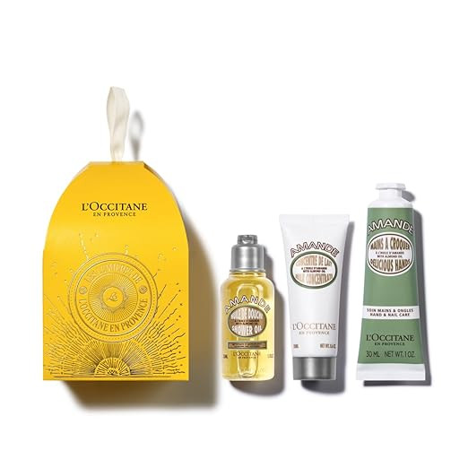 L'OCCITANE Almond Holiday Ornament Gift Set for Soft & Supple Skin: Includes Travel-Sized Almond ... | Amazon (US)