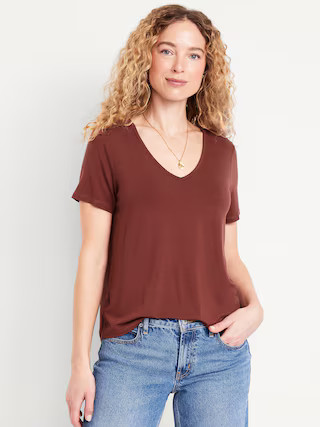 Luxe V-Neck T-Shirt | Old Navy (US)