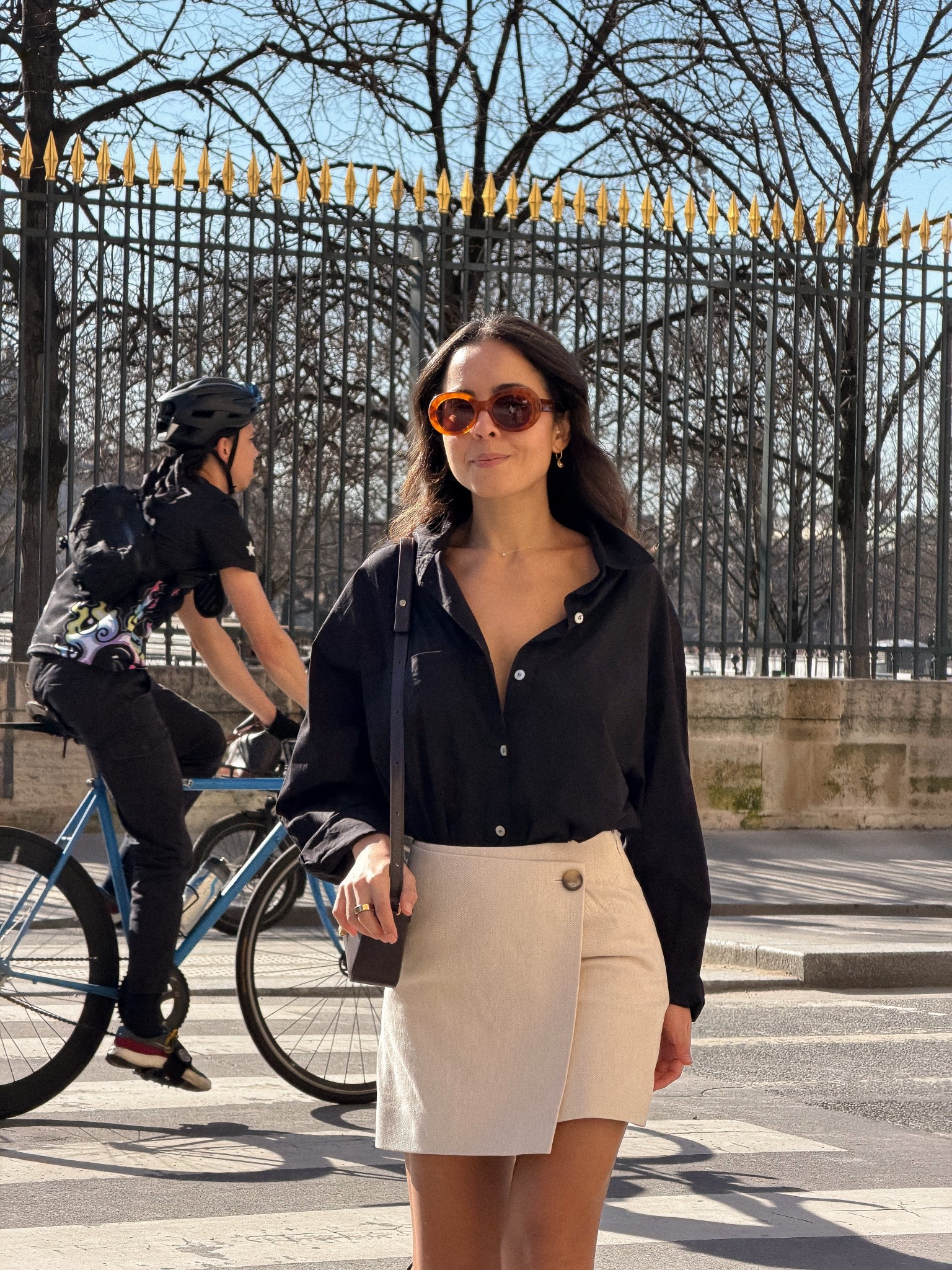 Cute late winter/early spring skirt and shirt outfit 

#LTKWorkwear #LTKTravel